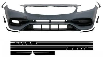 Imagen del producto de Parachoques para Mercedes Clase A W176 12-18, con detalles en  mate y diseño tipo A45 (rediseño).