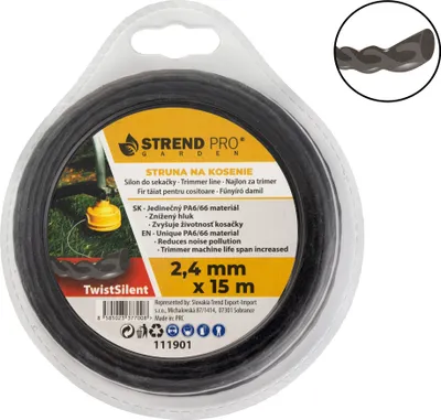 Produktbild von Trimmerfaden TwistSilent Professional 2,4 mm L-15 m, spiralförmig 10 Stück