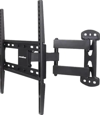 Produktbild von Wand-TV-Halterung, vollbewegliches Design, verstellbare Neigung und Drehung, schwarz