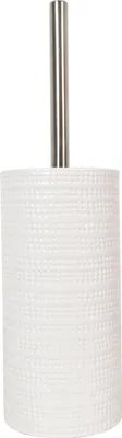 Produktbild von Spirella WC Bürste Toilettenbürste Klobürste Dolomite Steingut 10 x 34,5 cm - Weiß