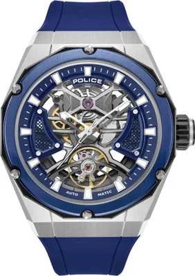 Produktbild von POLICE Herrenuhr Automatikuhr blau / schwarz onesize Herren 45 mm PEWGR0082301, PEWGR0082302, PEWGR0082303, PEWGR0082304