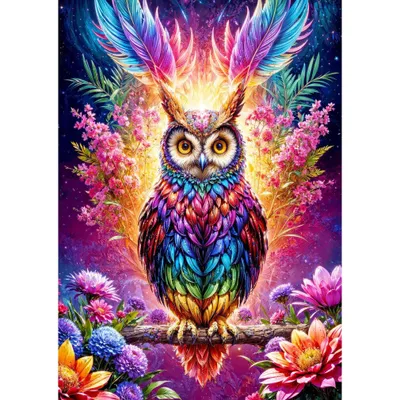 Produktbild von ENJOY Puzzle Neon Eule 1000 Teile