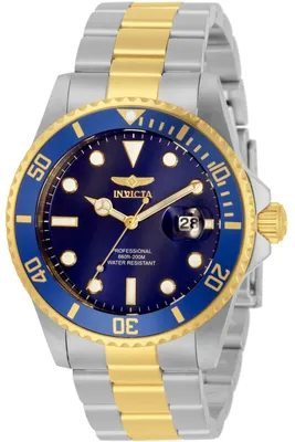 Produktbild von Invicta Pro Diver 33268 Herrenuhr - Quarzwerk - Edelstahl mit blauem Zifferblatt - 42 mm