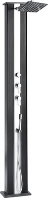 Produktbild von Formidra Hybriddusche "Dada Straight" anthrazit / silber 40 L