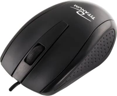 Produktbild von TITANUM TM110K Maus Beidhändig USB Typ-A Optisch 1000 DPI