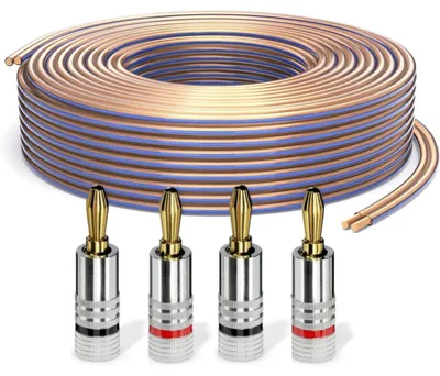 Produktbild von PureLink Lautsprecherkabel Boxenkabel OFC 2x2,50mm² 10m mit Bananenstecker