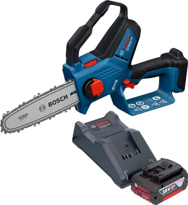 Zdjęcie produktu dla Akumulatorowa pilarka do gałęzi Bosch GKE 18V-20 Professional 18 V 18 cm + 1x akumulator 4,0 Ah + ładowarka
