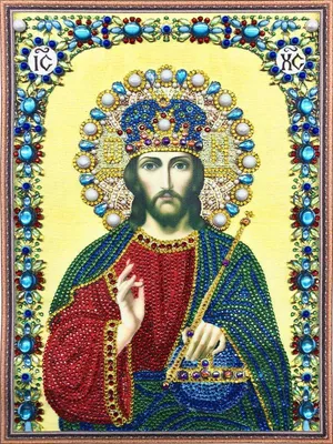 Produktbild von Diamantstickerei Jesus der Gerechte 30x40 cm