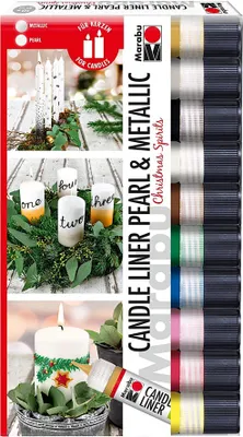 Produktbild von Marabu Candle Pen Set Christmas 10x 25 ml