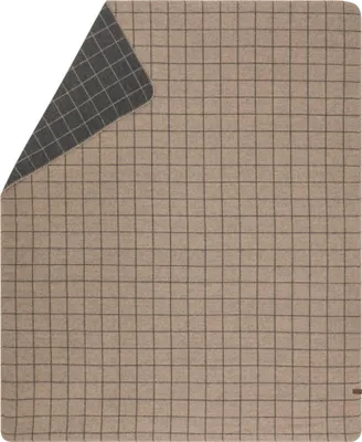 Produktbild von Wolldecke Karo Farbe Rauchgrau 160x200cm von David Fussenegger