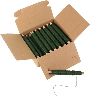 Produktbild von 25 Rollen Wickeldraht grün Blumendraht Bindedraht a 100g 0,65mm 2,5kg
