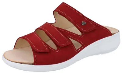 Produktbild von FINN COMFORT Kiribati Damen Pantolette rot Nubukleder - Größe: 40