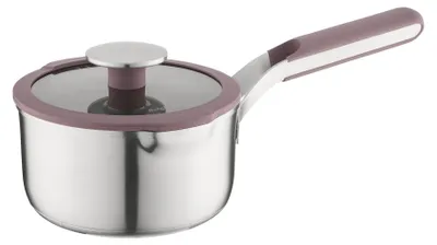 Kochtopf 16 cm Edelstahl, Induktion, ofenfest, spülmaschinenfest