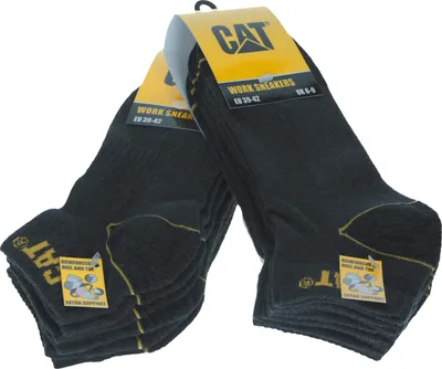 Produktbild von Caterpillar 6 Paar Socken / Arbeitssocken / Arbeitssneaker Knöchelhöhe Verstärkte Spitze Ferse Grau43-46
