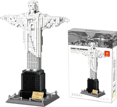 Produktbild von Wange 5231 – Christusstatue, 973 Teile | Architekturbausatz Rio de Janeiro, Brasilien