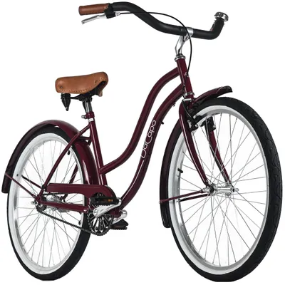 Produktbild von DaCapo Beachcruiser Damen 26" California Rot 1 Gang RH 46 cm DaCapo 432C