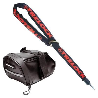 Produktbild von Trelock Anschließkette ZR 355 inkl. Satteltasche 6 mm schwarz 100 cm