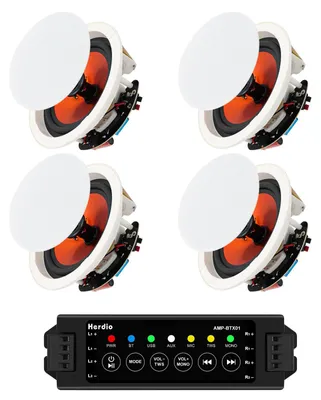 Productafbeelding van 4 inch 480 watt krachtige Bluetooth-plafondluidsprekers - 4 inbouwluidsprekers