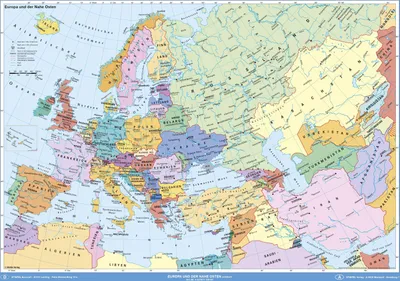 Produktbild von Europa und der Nahe Osten politisch