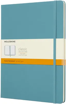 Image de Moleskine Reef Blue Cahier extra-large ligné rigide