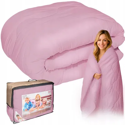 Produktbild von Textom Ganzjahresdecke Antiallergisch Flauschig 200x220 cm Rosa
