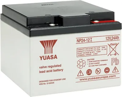 Obrázok produktu pre Olovená batéria Yuasa NP24-12I Pb 12V / 24Ah so skrutkovým pripojením M5