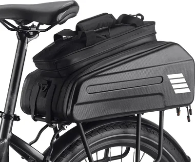 Obrázek produktu pro E-Bike RearSeat Bag Elektrické kolo baterie Bag Rozšiřitelná velká kapacita jízdního kola Rack Sedadla Bag Vodotěsný cyklus Bag