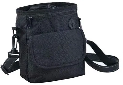 Productafbeelding van Ibenzoa® Multifunctionele traktentas voor honden (20 x 16 x 7 cm) – Oxford, 6 compartimenten, 2 wasbare binnenzakken, dispenser voor poepzakjes, 4 draagmogelijkheden, riemen 70–140 cm