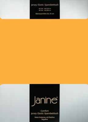 Produktbild von Janine Jersey Elastic Spannbetttuch 180x200 cm - 200x220 cm sonnengelb