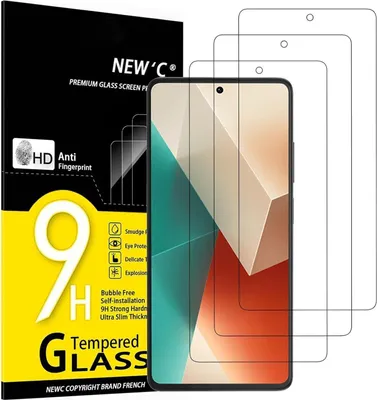 Obrázek produktu pro Pancéřové ochranné sklo Xiaomi Redmi Note 13 5G/4G 3 kusy tvrdost 9H ultra čiré