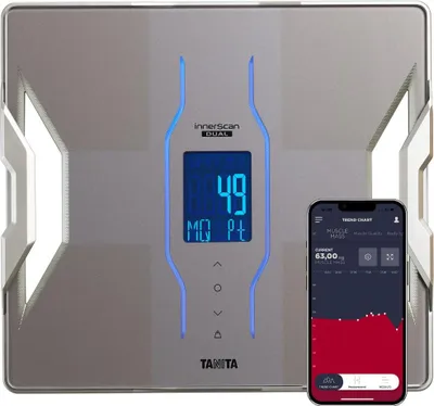 Image de TANITA RD-953 Pèse-personne intelligent avec analyse corporelle - Avec APP e - Technologie japonaise - Platine