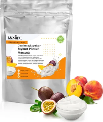 Immagine prodotto di Yogurt gusto pesca frutto della passione in polvere Mix Aroma 300 g