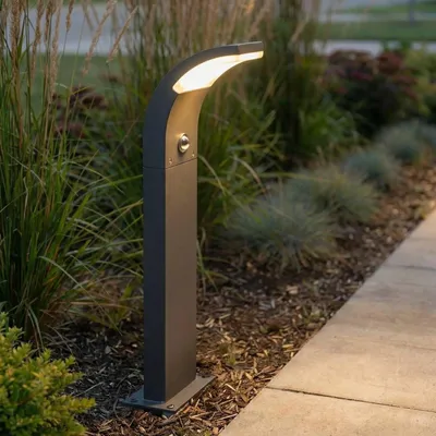 Produktbild von Lucande LED-Wegelampe Timm, Sensor, 60 cm, anthrazit, IP54
