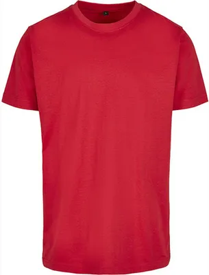 Produktbild von Build Your Brand BY004 | Round Neck Herren T-Shirt - Farbe: City Red - Größe: 4XL