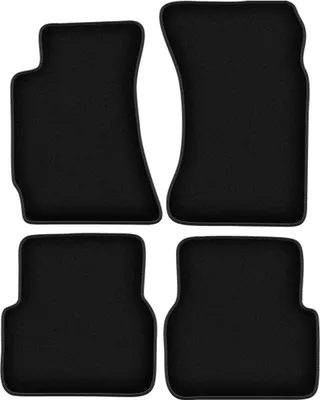 Zdjęcie produktu dla Dywaniki welurowe do Subaru Forester II SUV (2002-2008) - czarne dywaniki samochodowe BASIC komplet (4 szt.)