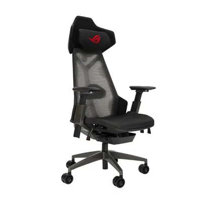 Produktbild von ASUS ROG Destrier Ergo, Netz-Sitz, Vernetzte Rückenlehne, Schwarz, Grau, Aluminium, Schwarz