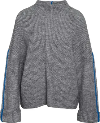 Produktbild von NOISY MAY Strickpullover mit Rippstruktur und Kontrastnähten Größe: S