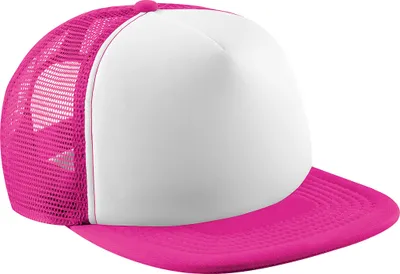 Immagine prodotto di Berretto da baseball Beechfield Junior Vintage con maglia RW200 (Taglia unica) (Fucsia/Bianco)