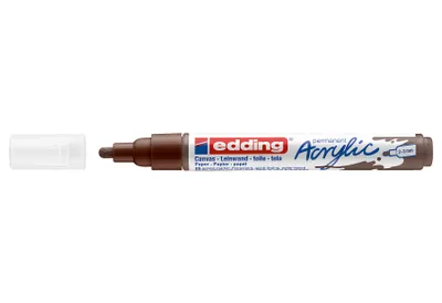 Produktbild von Edding 5100 Acrylmarker Medium, Braun, Braun, Medium, 2 mm, 3 mm, Tinte auf Wasserbasis