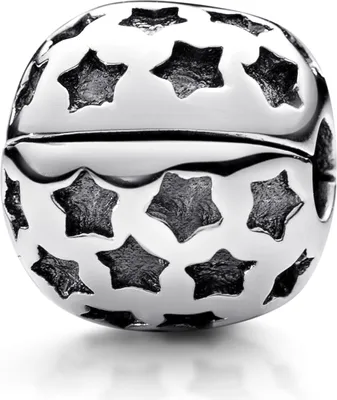 Produktbild von MATERIA by Matthias Wagner Stopper Clip Bead Silber 925 Sterne 1457