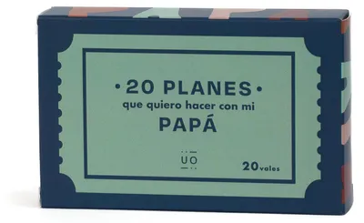 Imagen del producto de Cuaderno de vales para padres, 20 actividades para disfrutar con el padre, regalo para compartir momentos juntos