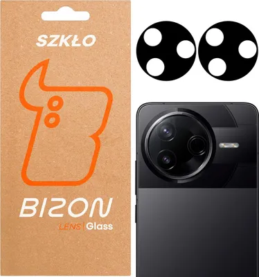 Produktbild von Gehärtetes Glas für die Kamera für Xiaomi Poco F7 Pro, Bizon Glass Silk Lens, 2 Stück