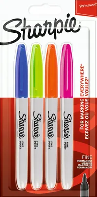 Produktbild von Sharpie Permanent-Marker FINE "Fun" 4er Blister