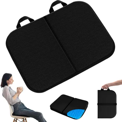 Produktbild von Ergonomisches Gelstoelkissen - Tragbar und Atmungsaktiv - 1 Stück
