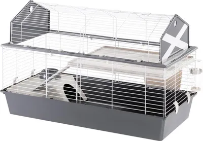 Produktbild von Ferplast Barn 120 Rabbit And Guinea Pig Cage – 119 x 58 x 77 cm – Blue