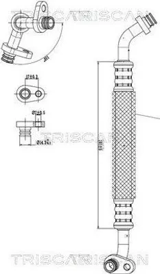Produktbild von TRISCAN Hochdruckleitung und Niederdruckleitung Klimaanlage 9010 28023 für OPEL Corsa F