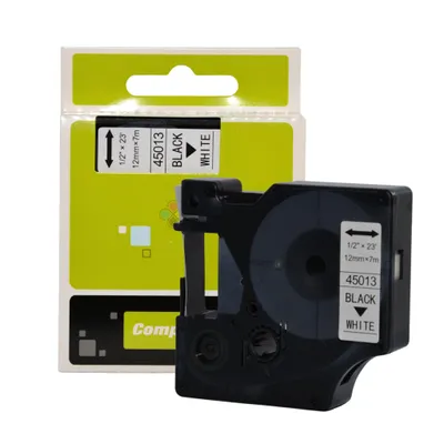 Zdjęcie produktu dla Taśma do DYMO D1 45013 12mm x 7m BIAŁA S0720530 drukarka labelmanager LM