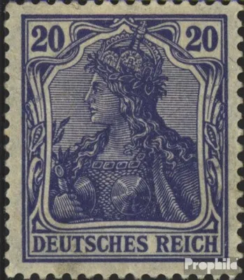 Produktbild von Briefmarken Deutsches Reich 1915 Mi 87II d Kriegsdruck postfrisch Germania
