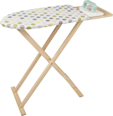 Produktbild von Playtive Haushaltshelfer aus Holz Kinder Spielset Rollenspiel Zubehör Bügelbrett