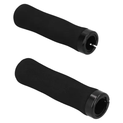Image de Poignées de vélo, Poignées de guidon, Poignées de verrouillage, Poignées antidérapantes pour vélo, Poignées en éponge pour vélo, Accessoires de conduite